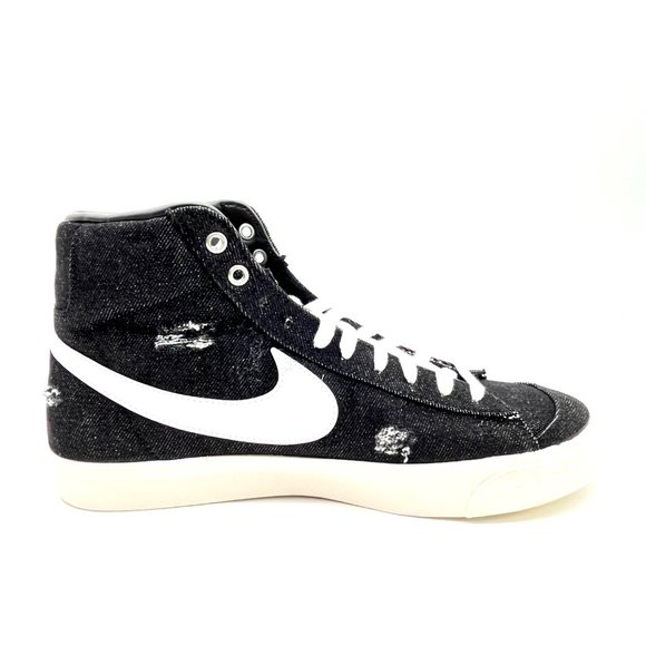 Nike Men\'s Blazer Mid \'77 Vintage Cleveland Rocks Sneakers 10.5 Black main image 7
